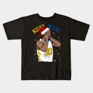 Steph Curry Christmas Night Night Kids T-Shirt